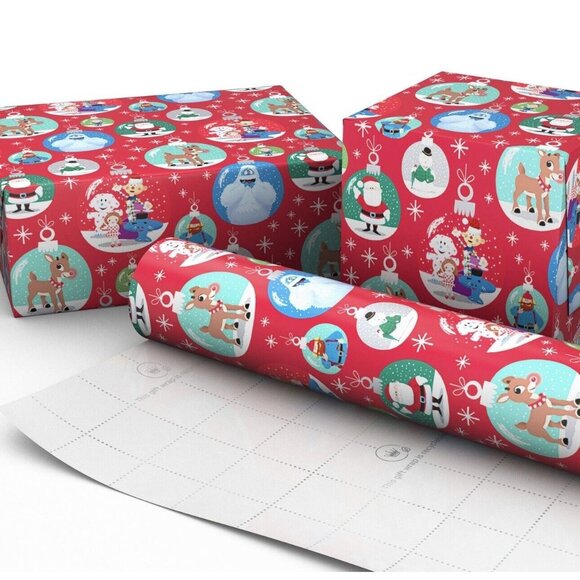 Hallmark Rudolph the Red Nosed Reindeer Wrapping Paper Christmas 70 sq ft - Picture 4 of 6